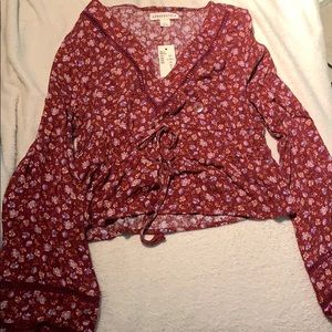 Floral long sleeve top